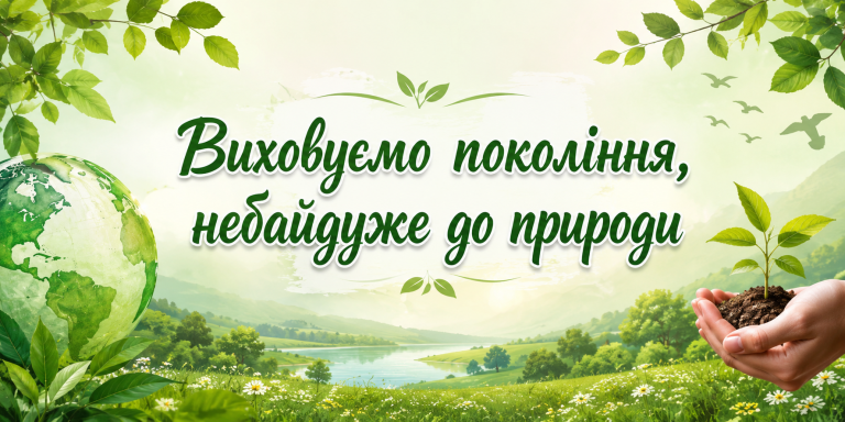 Виховуємо покоління, небайдуже до природи